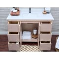 Hanleigh 48 in. Vanity with Slab Doors in Washed Maple